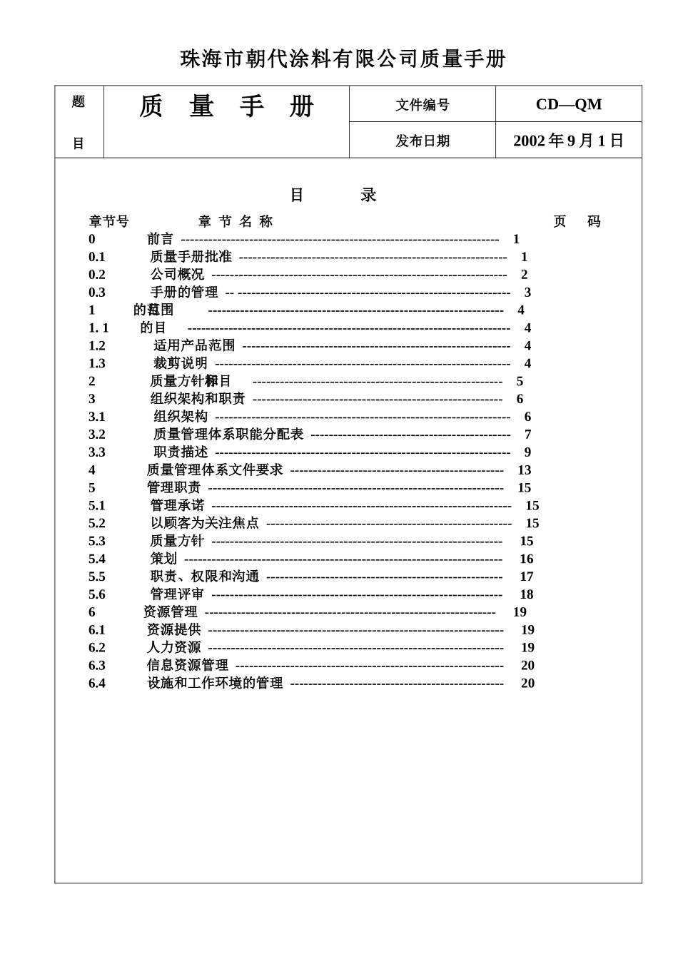 质量手册NEWR_第1页