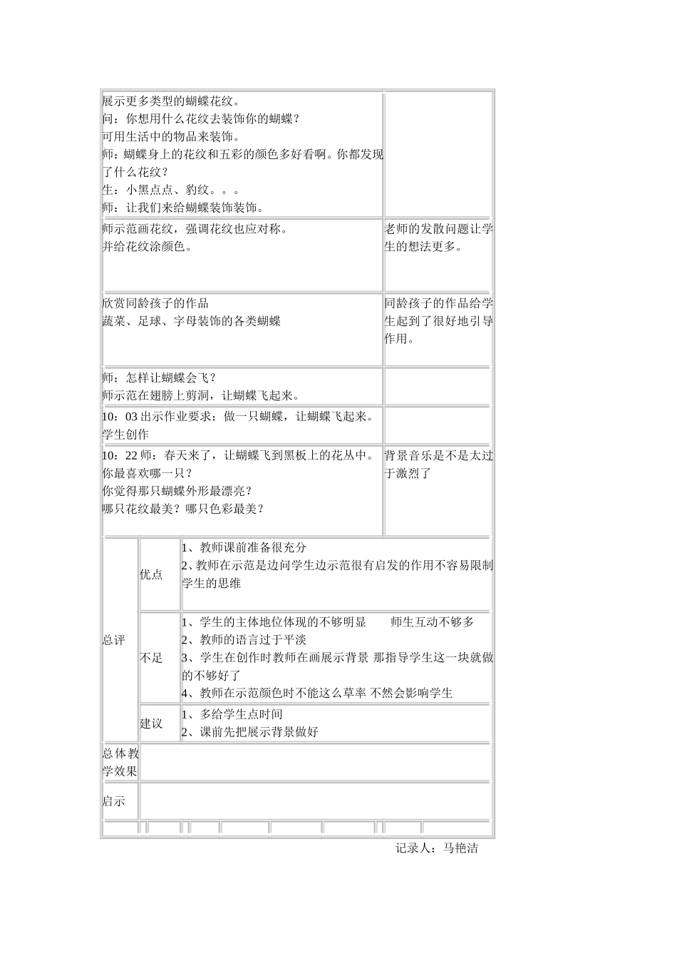 南宁市民主路小学听课评课记录_第2页