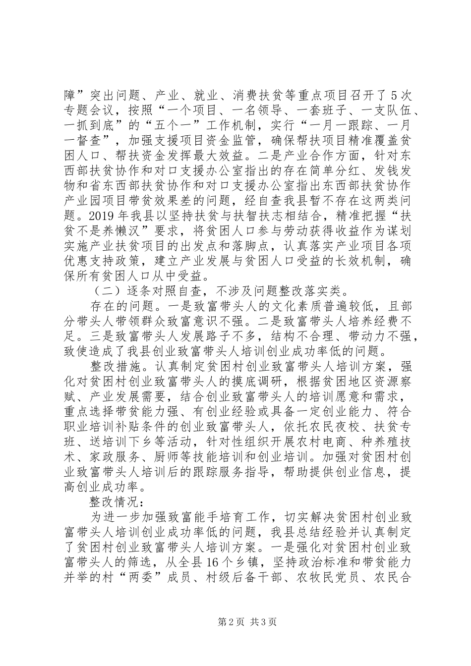 脱贫攻坚成效考核整改报告_第2页