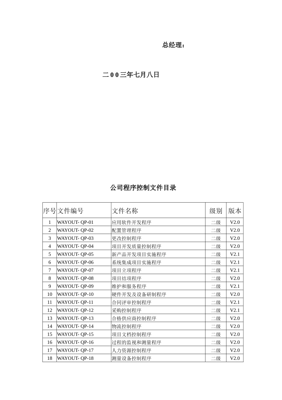 质量体系文件目录_第3页