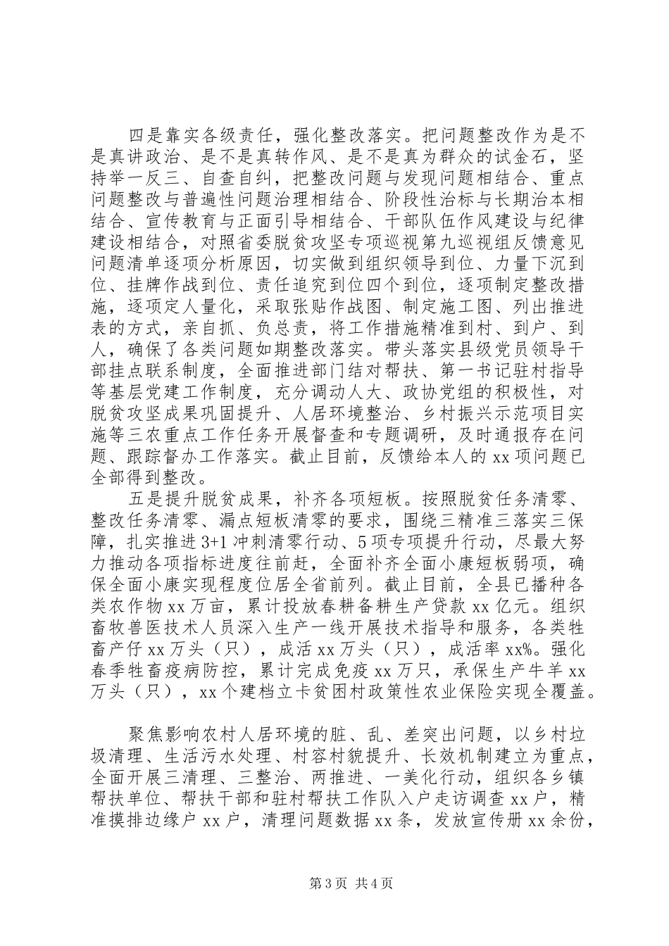 脱贫攻坚专项整改落实工作汇报_第3页