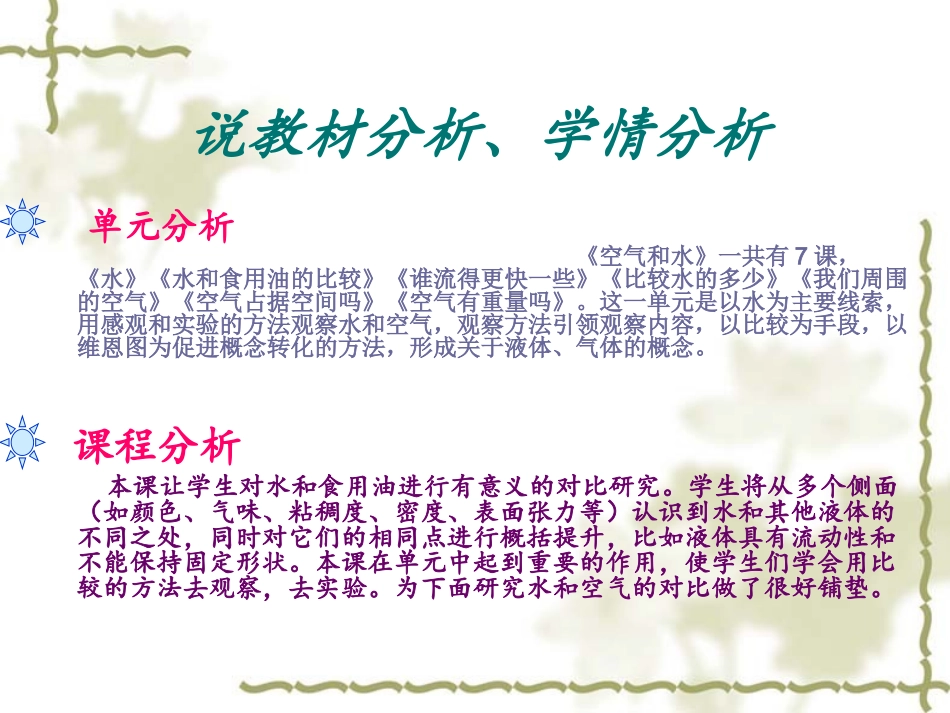 水和食用油的比较说课_课件_第3页