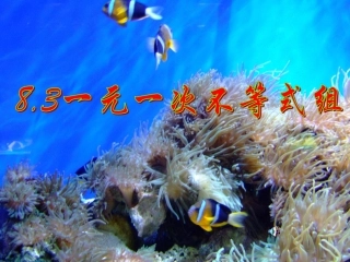 【课件一】83一元一次不等式组