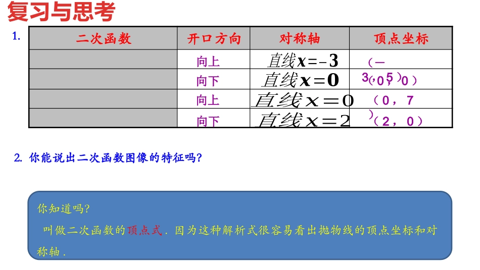 人教版2214二次函数y=ax^2+bx+c的图像性质_第2页