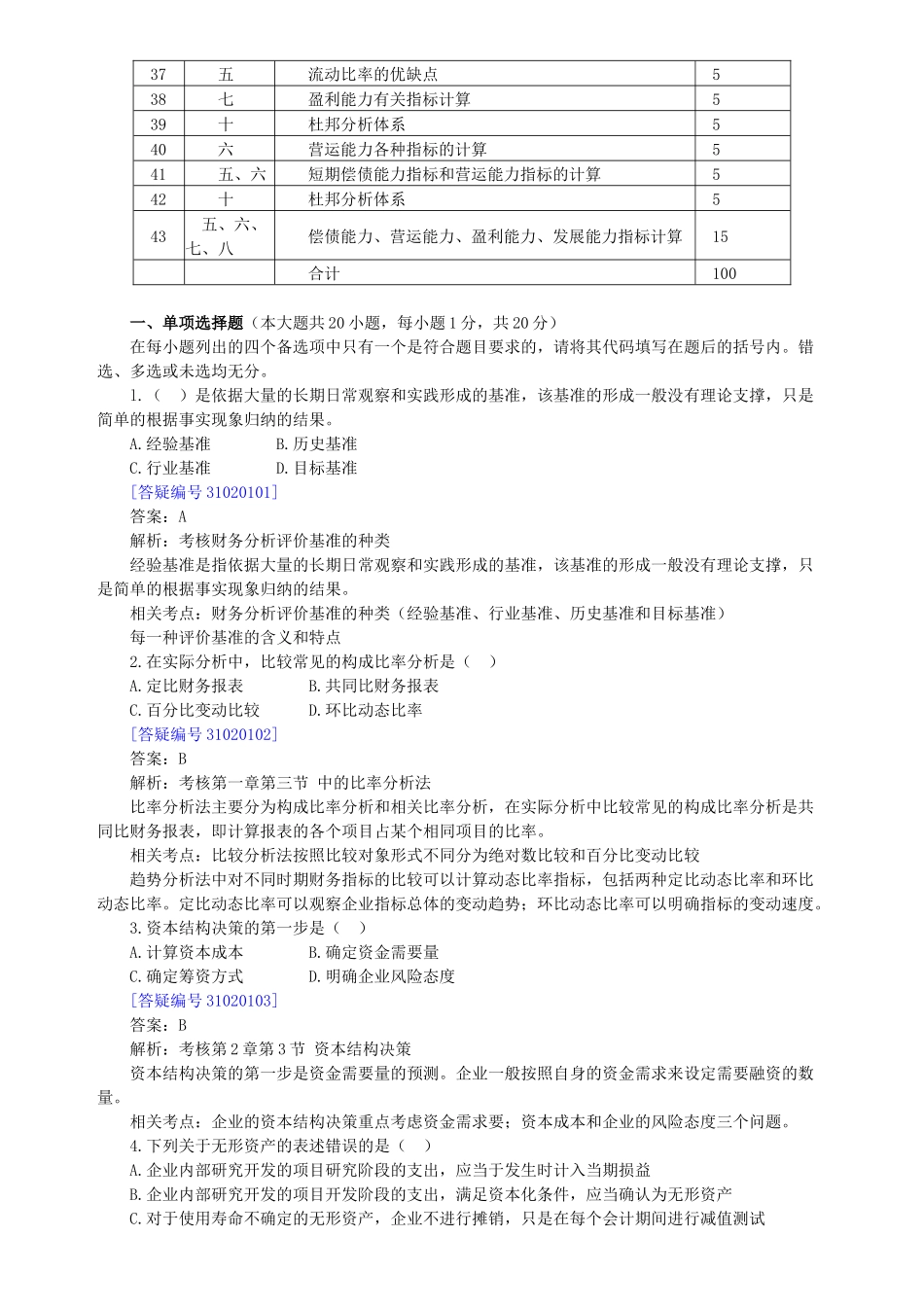 自考财务报表分析试题_第2页