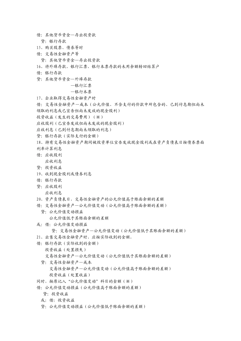 自考企业会计学复习资料汇总-主要会计分录大全_第2页