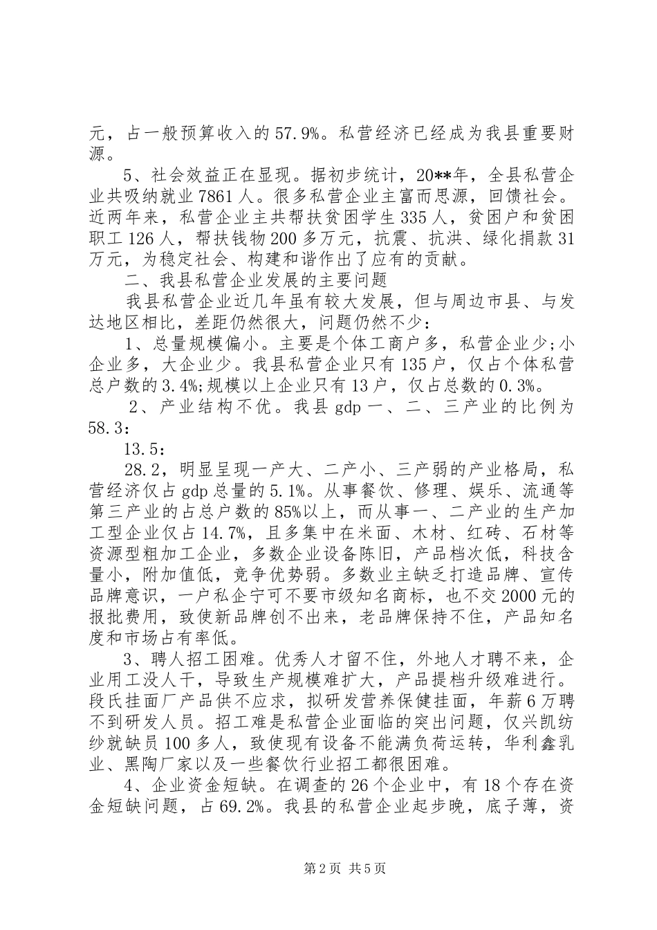 私营企业市场调查研究报告_第2页