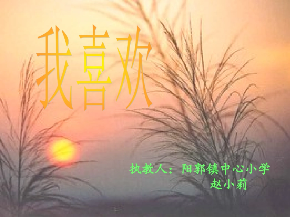 《我喜欢》课件 (2)_第1页