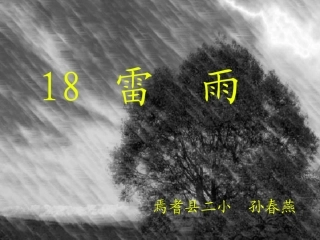 雷雨课件孙春燕