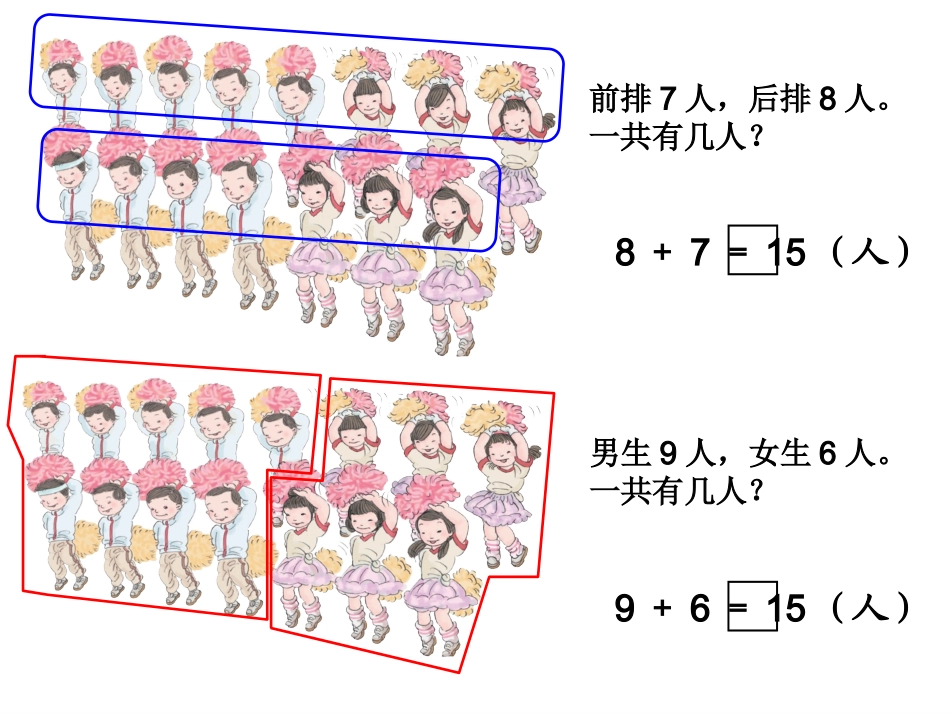 一年级上册20以内的进位加法《解决问题》课件_第3页