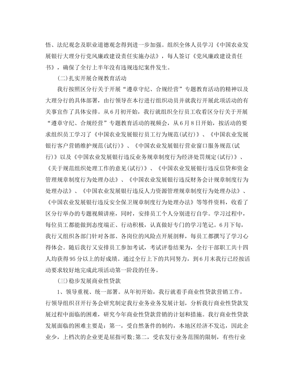 关于农业银行的总结 _第2页