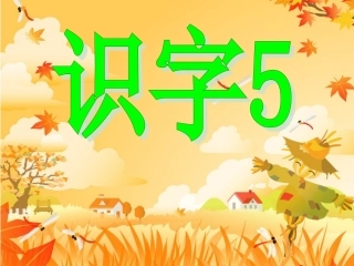 人教版二年级上册识字五课件