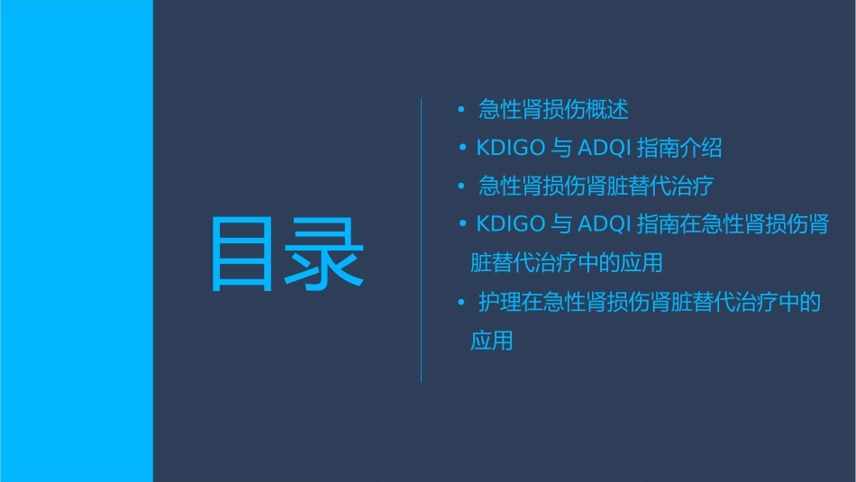 急性肾损伤肾脏替代治疗KDIGO与ADQI指南护理课件_第2页