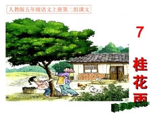 人教版五年级语文上册第二组《07桂花雨》PPT课件 (2)
