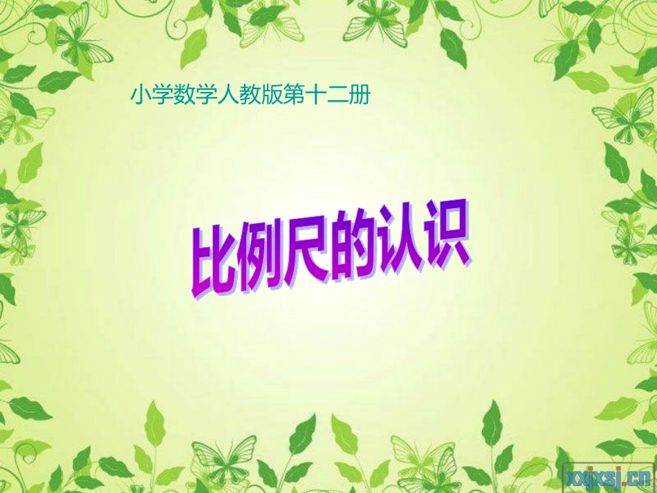 人教版新课标数学六年级下册《比例尺》课件之一_第1页