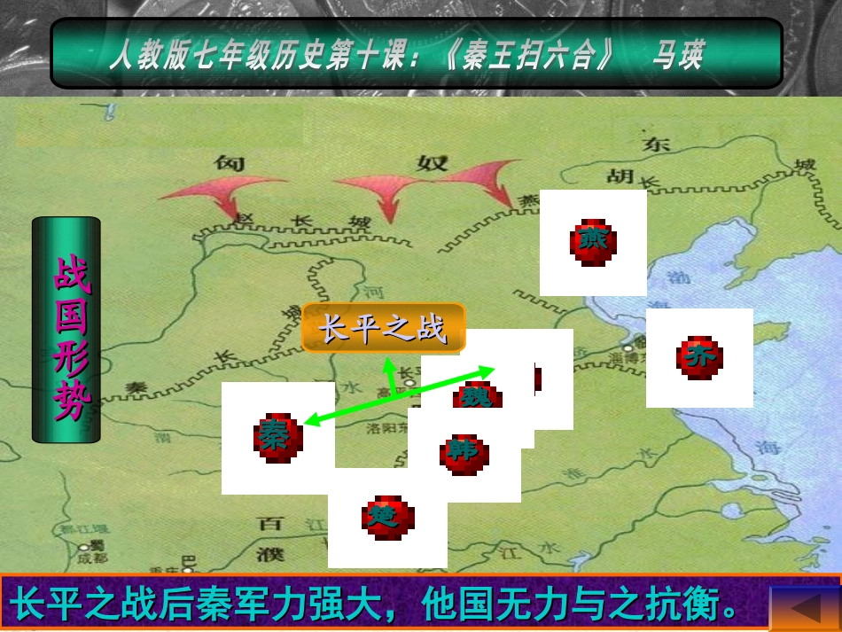 人教版初中七年级历史课件《秦王扫六合》_第3页