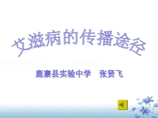 青少年预防艾滋病知识讲座(中学生)2010年统一课件(压)1[1]