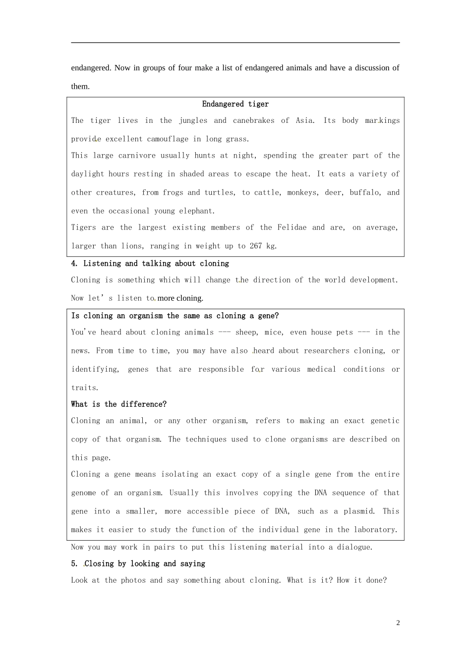 2014-2015学年高中英语Unit2Period3AsamplelessonplanforUsingLanguage教学设计新人教版选修8_第2页