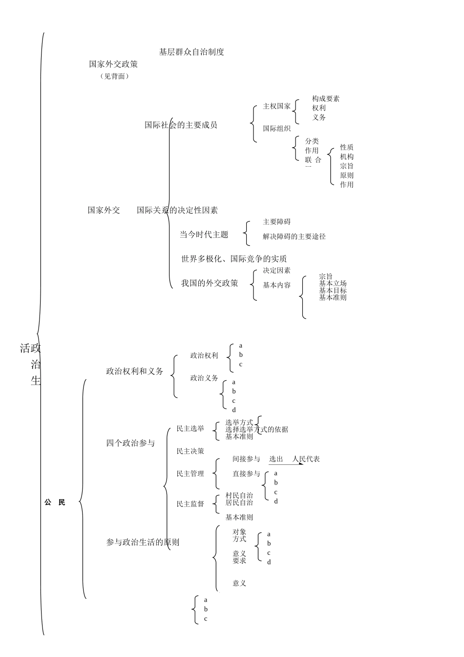 政治生活知识体系_第2页