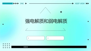 强电解质和弱电解质刘建课件