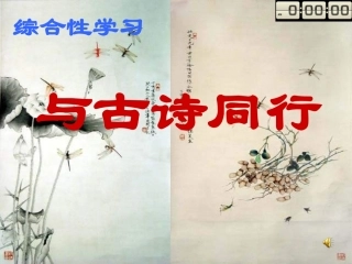 《与古诗同行》复习课件 (2)