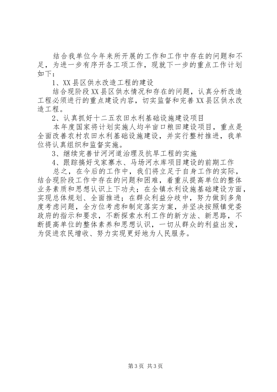 水利防汛工作报告_第3页