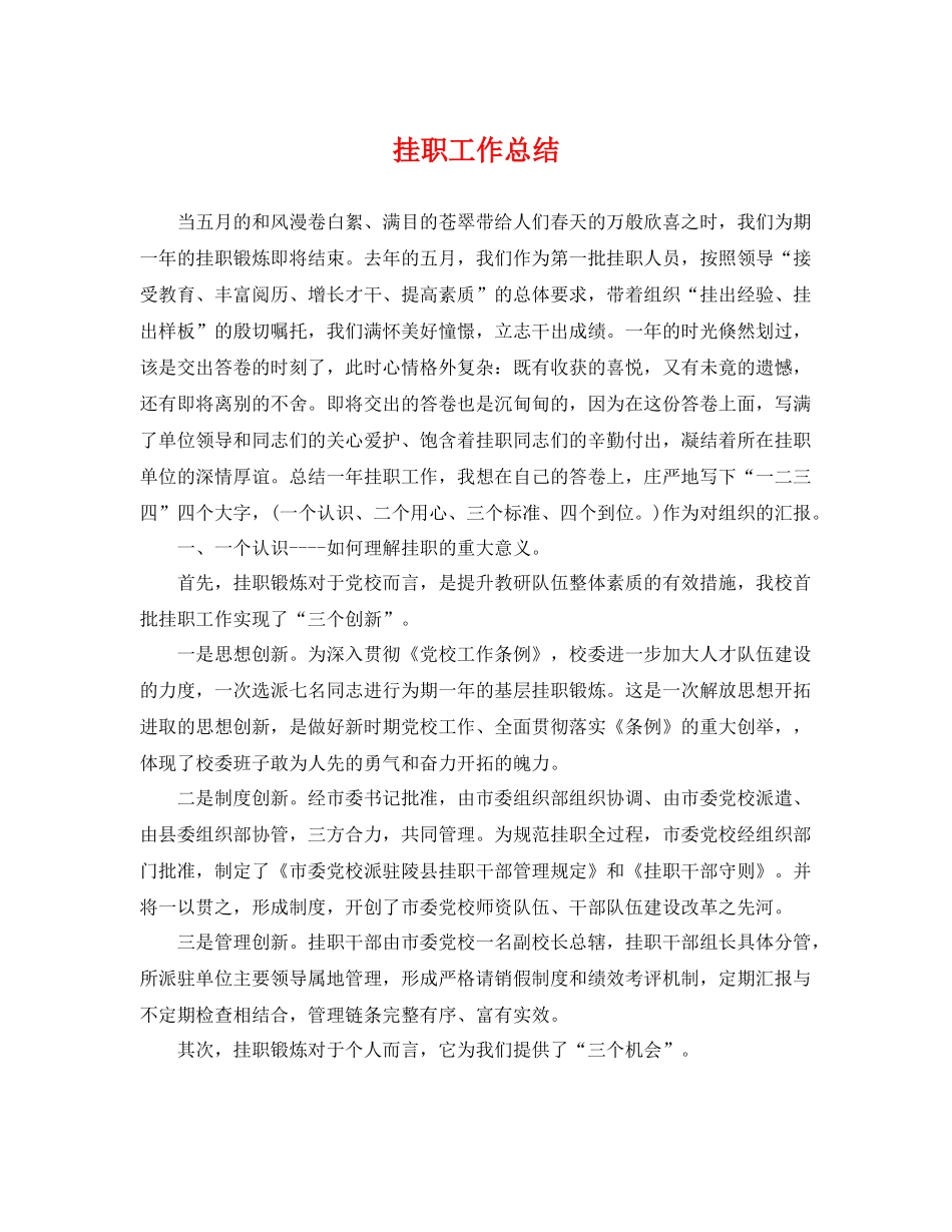 挂职工作总结 _第1页