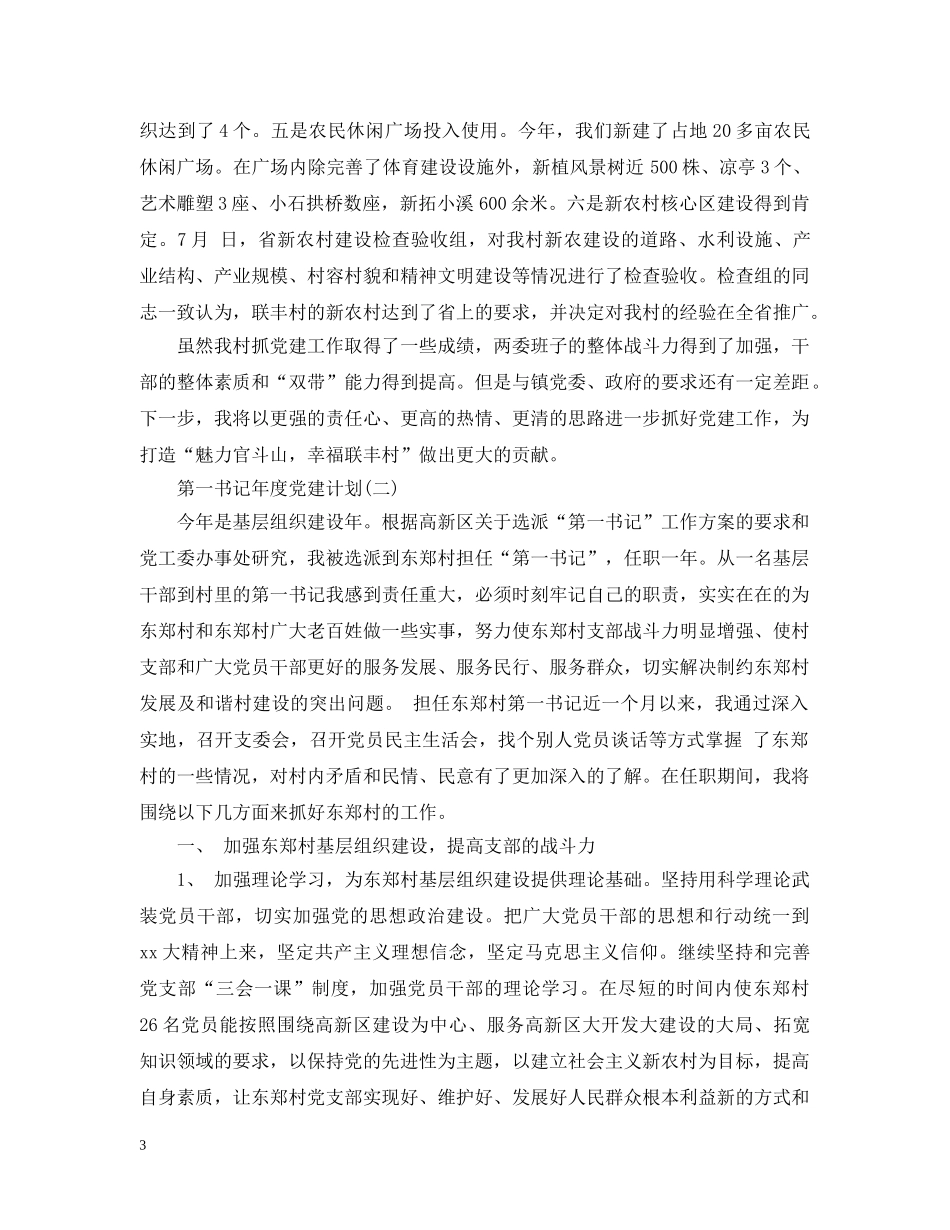 第一书记年度党建计划 _第3页
