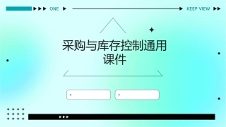 采购与库存控制通用课件