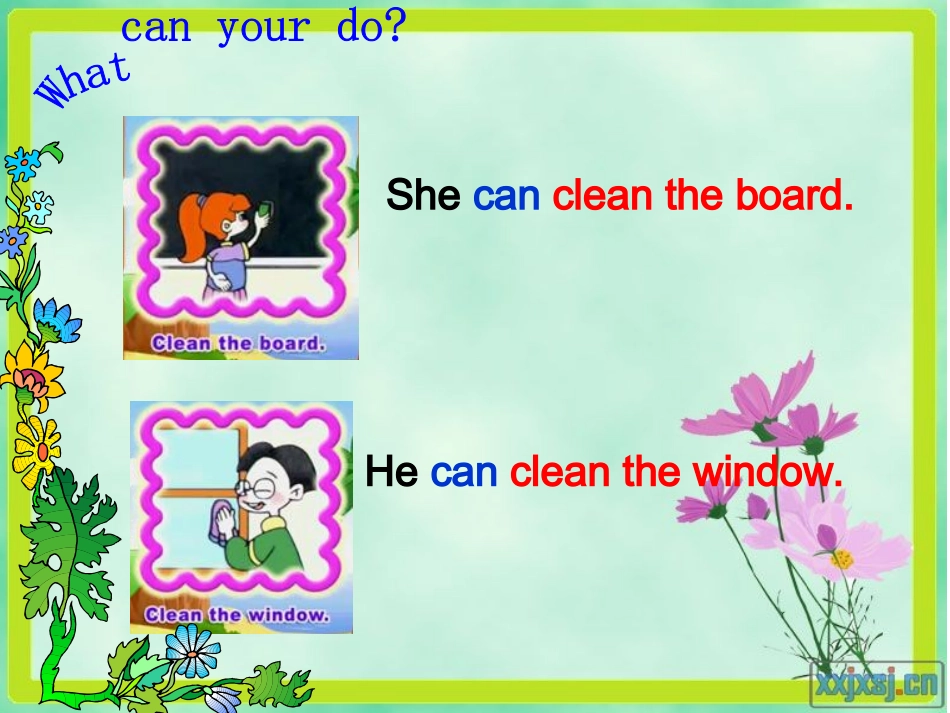 pep小学五年级第四单元whatcanyoudo鲁传卉课件_第3页