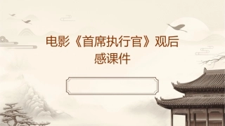 电影《首席执行官》观后感课件