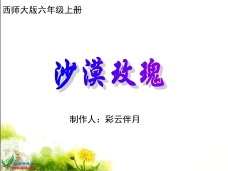 沙漠玫瑰_课件