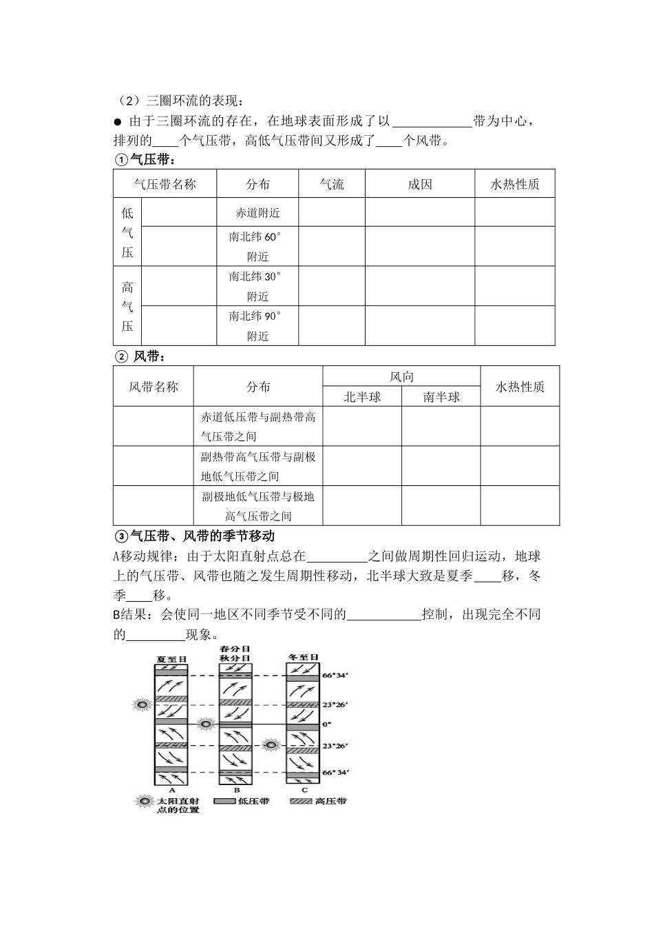 大气环流学案_第2页