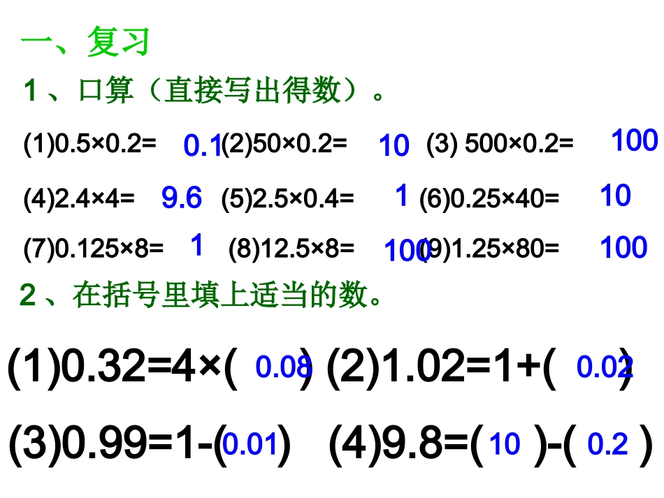整数乘法运算定律推广到小数乘法讲课用_第2页