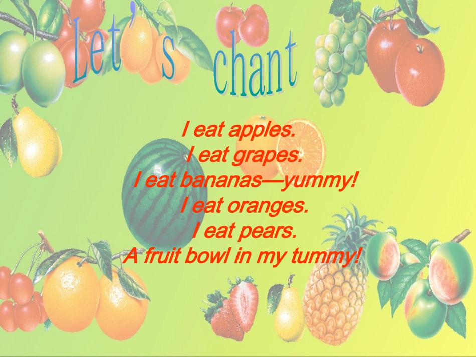 英语三年级下册unit5_Do_you_like_pears_第3页