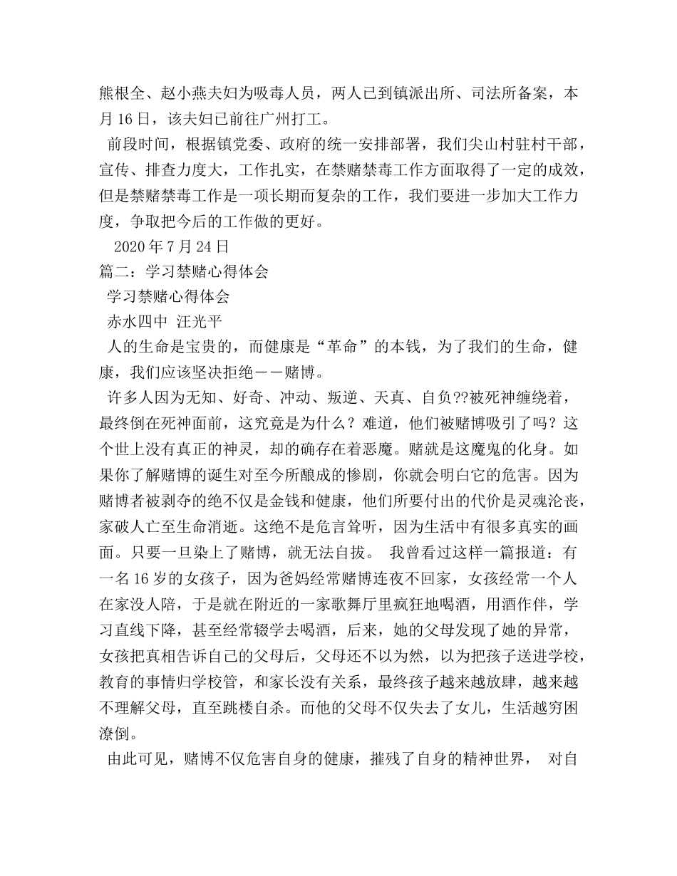 禁毒禁赌,总结 _第2页