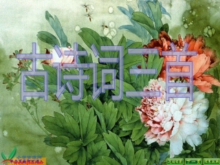 人教新课标版小学语文五年级下册第二组5《古诗词三首》PPT课件