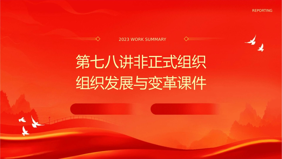 第七八讲非正式组织组织发展与变革课件_第1页