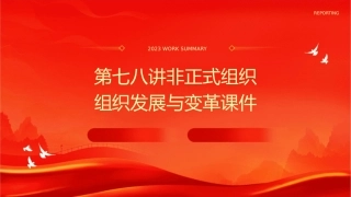 第七八讲非正式组织组织发展与变革课件