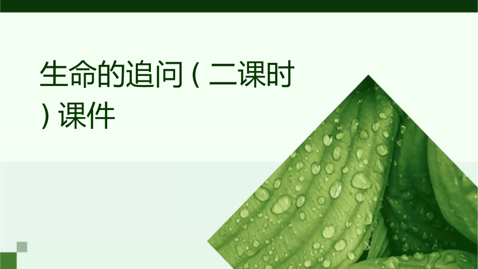 生命的追问(二课时)课件_第1页
