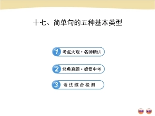 初中语法专题十七