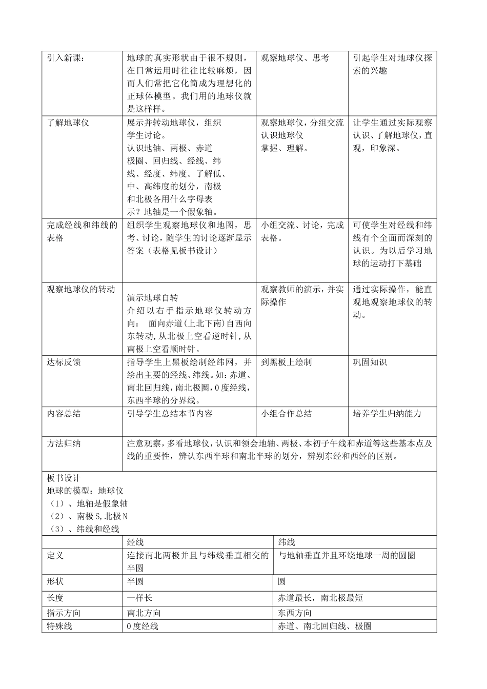 认识地球教学设计_第3页