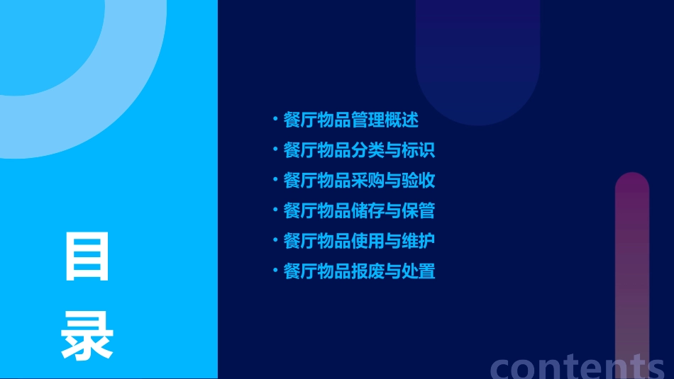餐厅物品管理课件_第2页
