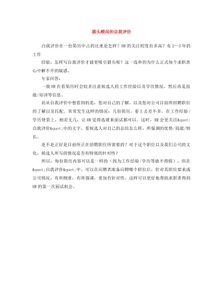 猎头顾问的自我评价 