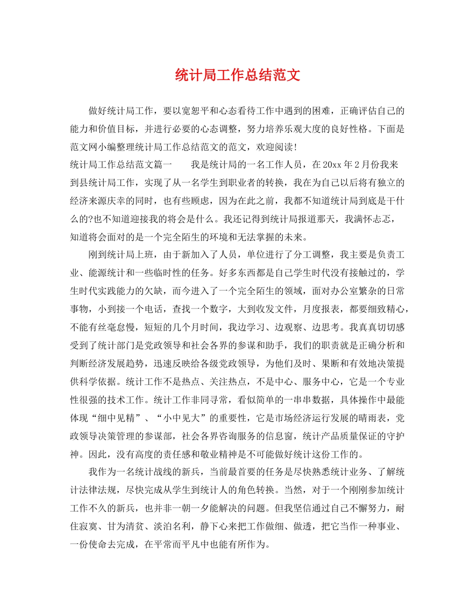 统计局工作总结范文 _第1页