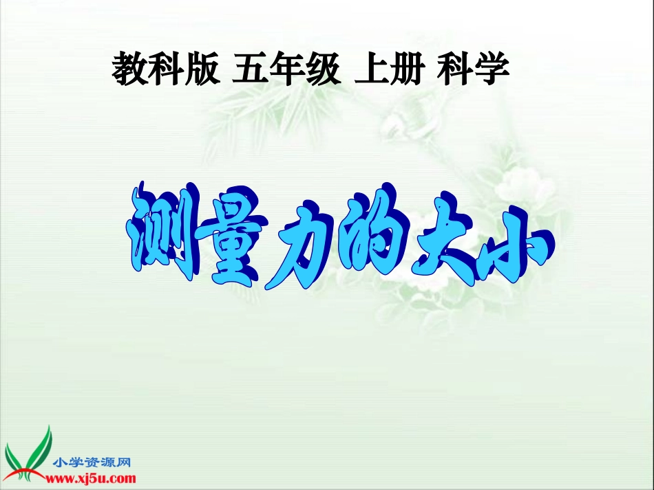 (教科版)五年级科学上册课件_测量力的大小_2_第1页