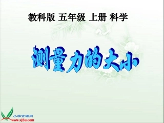 (教科版)五年级科学上册课件_测量力的大小_2