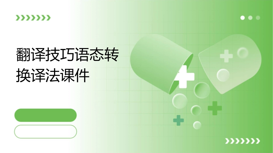 翻译技巧语态转换译法课件_第1页