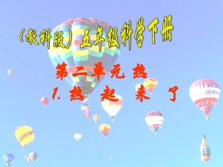 （教科版）五年级科学下册课件热起来了4