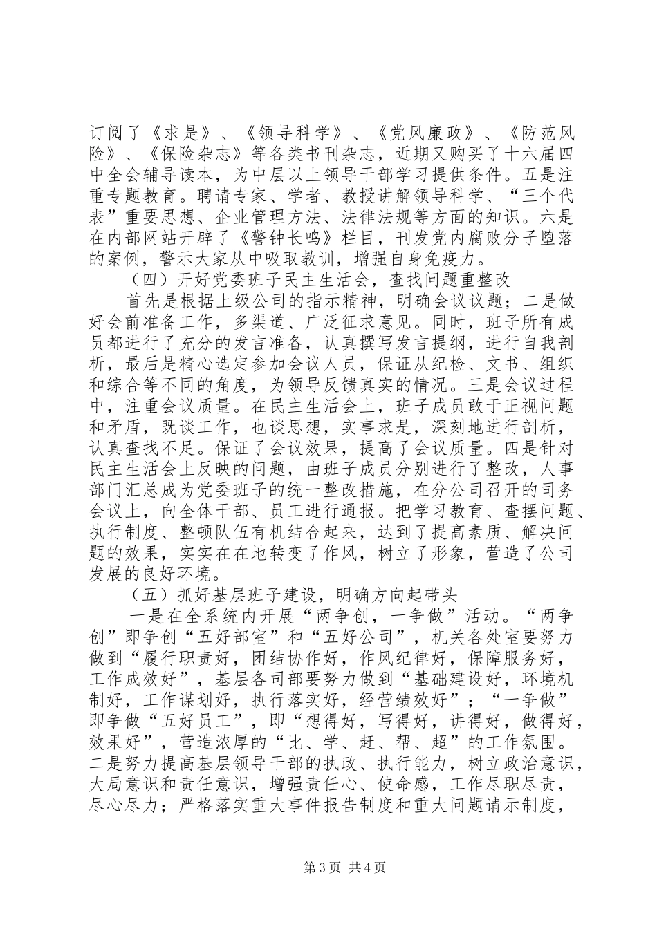 提高执政与执行能力情况汇报提纲_第3页